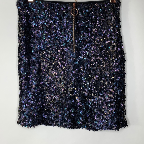 NEW • FREE PEOPLE • Sequin Mini Skirt • 4 - Picture 2 of 6